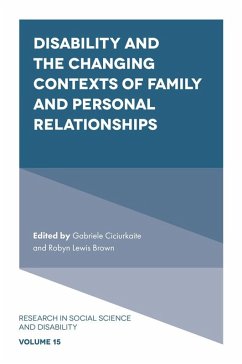 Cover Disability and the Changing Contexts of Family and Personal Relationships (eBook, PDF)
