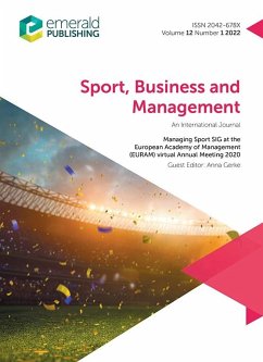 Managing Sport SIG at the European Academy of Management (EURAM) virtual Annual Meeting 2020 (eBook, PDF)