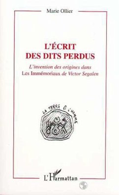 Cover L'écrit des dits perdus (eBook, PDF)
