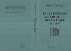 Cover Pages inédites de critique dramatique 1874-1880 (eBook, PDF)