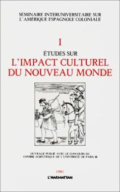 Cover Etudes sur l'impact culturel du Nouveau Monde (eBook, PDF)