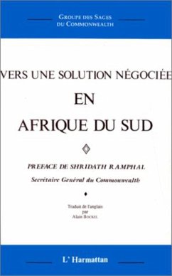 Cover Vers une solution négociée en Afrique du Sud (eBook, PDF)