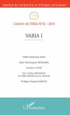 Varia I (eBook, PDF) Varia I (eBook, PDF)