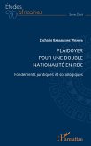 Plaidoyer pour une double nationalité en RDC (eBook, ePUB)