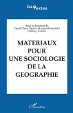 Matériaux pour une sociologie de la géographie (eBook, PDF)