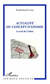 Actualité du concept d'anomie (eBook, PDF)