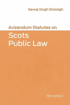 Cover Avizandum Statutes on Scots Public Law (eBook, ePUB)