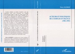 Cover ACTEURS ET POLITIQUES DE L'EMPLOI EN FRANCE (1981-1993) (eBook, PDF)