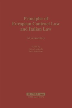 Cover Principles of European Contract Law and Italian Law (eBook, PDF)