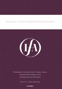 Cover IFA: Taxation of Non-Resident Entertainers (eBook, PDF)
