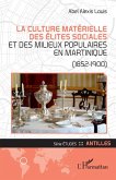 La culture matérielle des élites sociales et des milieux populaires en Martinique (eBook, PDF)