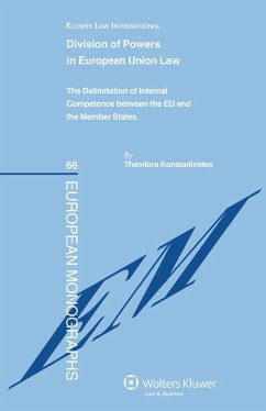 Division of Powers in European Union Law (eBook, PDF) - Konstadinides, Theodore