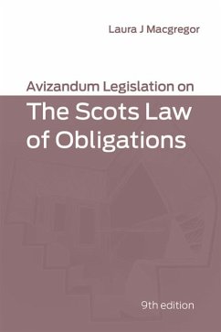 Cover Avizandum Legislation on the Scots Law of Obligations (eBook, PDF)