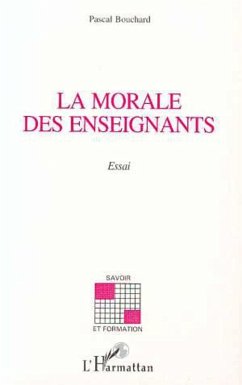 Cover LA MORALE DES ENSEIGNANTS (eBook, PDF)