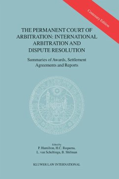Cover Permanent Court of Arbitration: International Arbitration and Dispute Resolution (eBook, PDF)