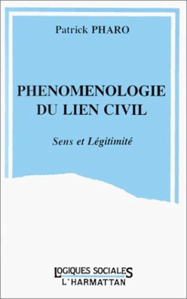 Phénoménologie du lien civil (eBook, PDF)