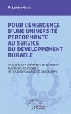 Pour l'émergence d'une université performante au service du développement durable (eBook, PDF)
