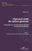 L'épreuve orale de culture générale Tome 2 (eBook, PDF)