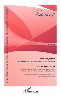 Cover L'analyse de l'activité et sa verbalisation (eBook, PDF)