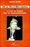 Née de père et mère inconnus (eBook, PDF)