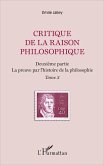 Critique de la raison philosophique (eBook, PDF) Critique de la raison philosophique (eBook, PDF)
