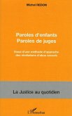 Paroles d'enfants paroles de juges (eBook, ePUB)