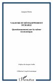 Valeurs et développement durable (eBook, ePUB)