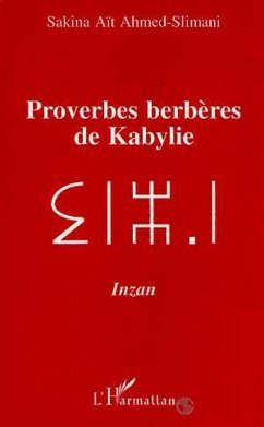 Cover Proverbes berbères de Kabylie (eBook, PDF)