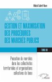Gestion et maximisation des procédures des marchés publics Tome 8 (eBook, PDF)