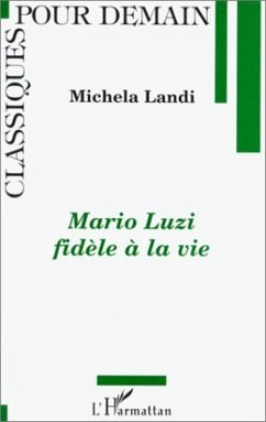 Cover Mario Luzi fidèle à la vie (eBook, PDF)