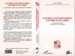 Cover Savoirs universitaires, savoirs scolaires (eBook, PDF)