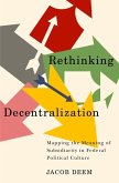 Rethinking Decentralization (eBook, PDF)