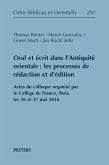 Oral et ecrit dans l'Antiquite orientale (eBook, PDF)