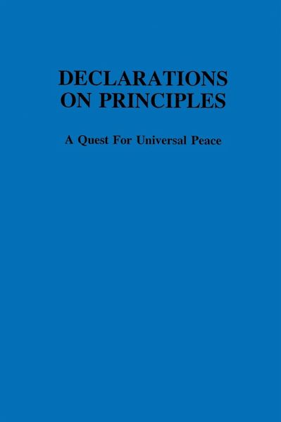 Declarations on Principles (eBook, PDF)