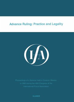 Cover Advance Ruling: Practice and Legality (eBook, PDF)