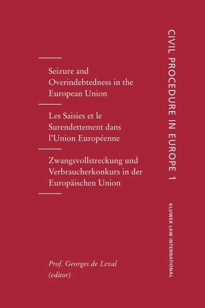 Seizure and Overindebtedness in the European Union (eBook, PDF) Seizure and Overindebtedness in the European Union (eBook, PDF)