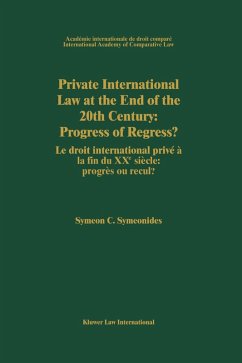 Cover Private International Law at the End of the 20th Century: Progress or Regress? (eBook, PDF)