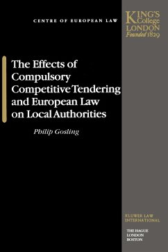 Cover Effects of Compulsory Competitive Tendering and European Law on Local Authorities (eBook, PDF)