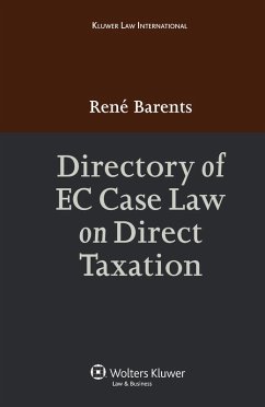 Cover Directory of EC Case Law on Direct Taxation (eBook, PDF)