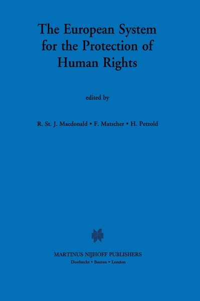 European System for the Protection of Human Rights (eBook, PDF)