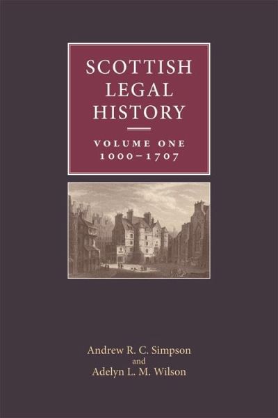 Scottish Legal History (eBook, PDF)