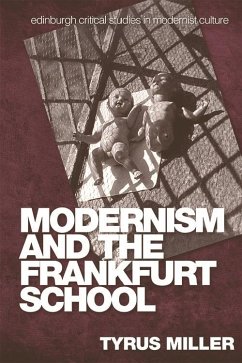Cover Modernism and the Frankfurt School (eBook, PDF)