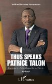 Thus speaks Patrice Talon (eBook, PDF)