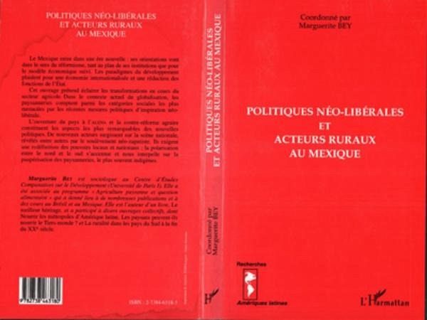 Politiques Néo-Libérales et Acteurs Ruraux au Mexique (eBook, PDF)