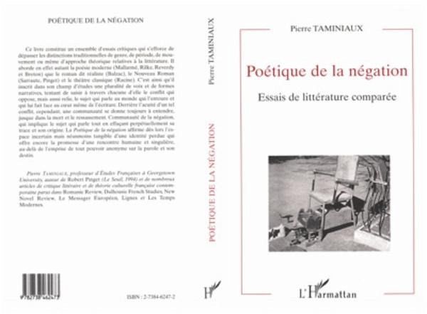 Poétique de la Négation (eBook, PDF) Poétique de la Négation (eBook, PDF)