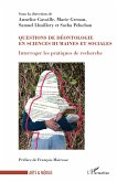 Questions de déontologie en sciences humaines et sociales (eBook, PDF)