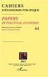 Cahiers d'économie politique N°64... - Bild 1