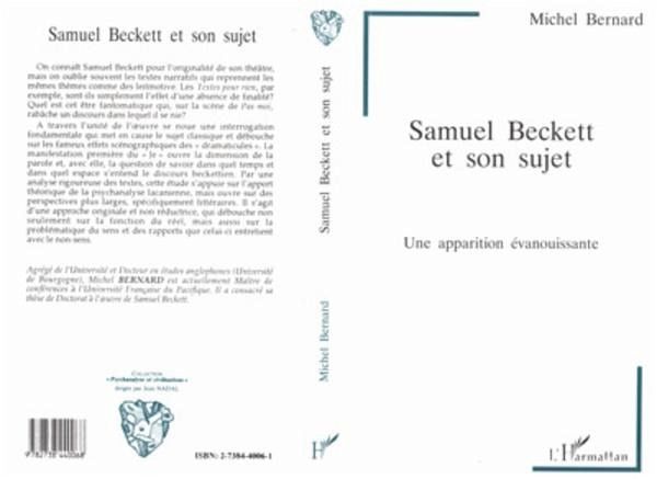 Samuel Beckett et son sujet (eBook, PDF) Samuel Beckett et son sujet (eBook, PDF)