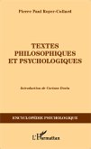 Textes philosophiques et psychologiques (eBook, PDF) Textes philosophiques et psychologiques (eBook, PDF)