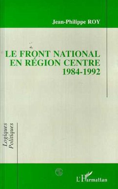 Cover Front National en région centre 1984-1992 (eBook, PDF)